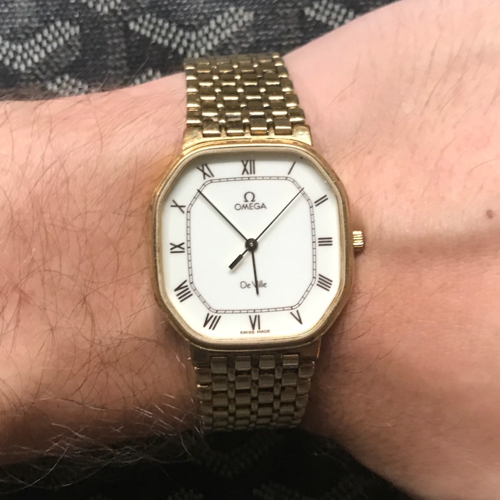RARE Omega De Ville Gold Watch
